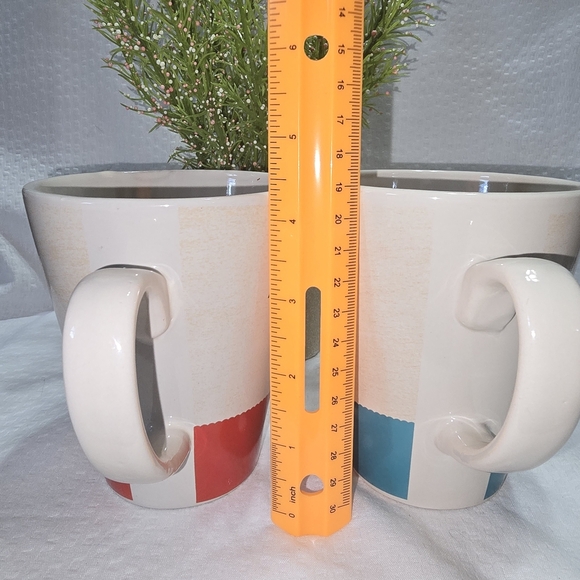 Starbucks Red and Blue Hot Chocolate Mugs - Picture 7 of 8